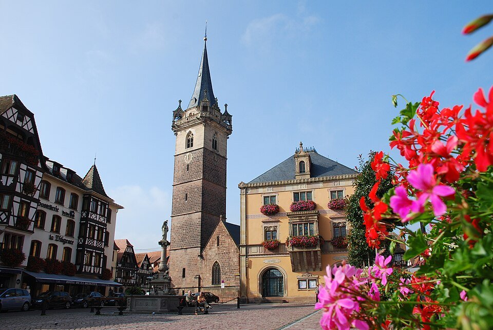 Place du Marché d’Obernai, centre historique
